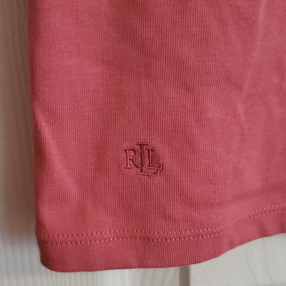 NWOT Salmon LAUREN Ralph Lauren casual top - Picture 2 of 4